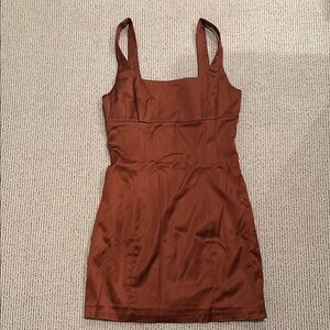 Rust Brown Sleeveless Dress